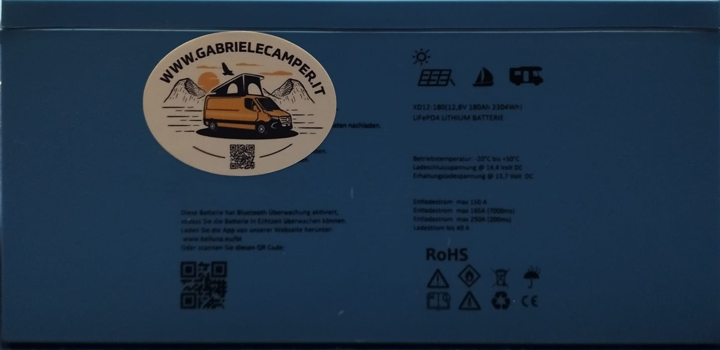 Batteria Litio 12V 180 Ah