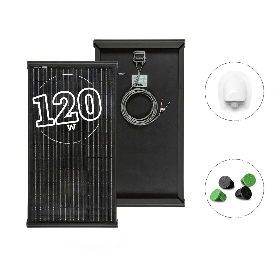 PANNELLO SOLARE CAMPER 120W BLACK BOOST – SPG120BB
