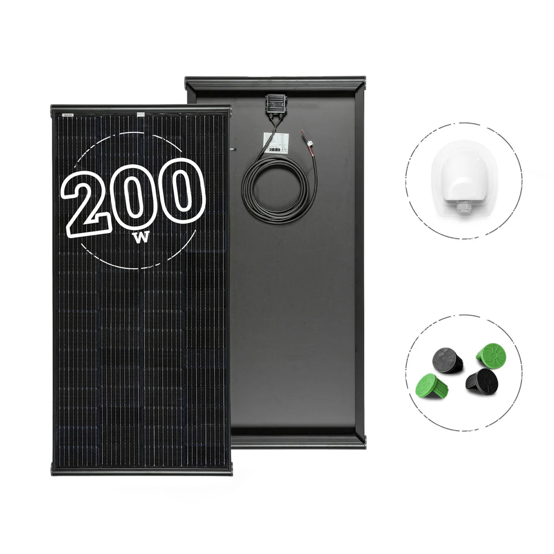 PANNELLO SOLARE CAMPER 200W BLACK BOOST – SPG200BB