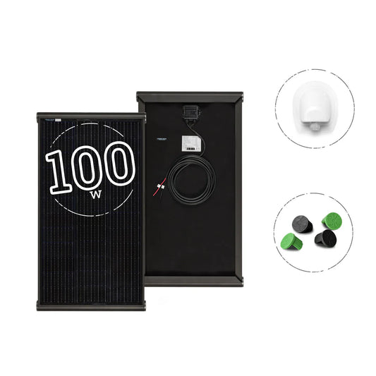 PANNELLO SOLARE CAMPER 100W BLACK BOOST
