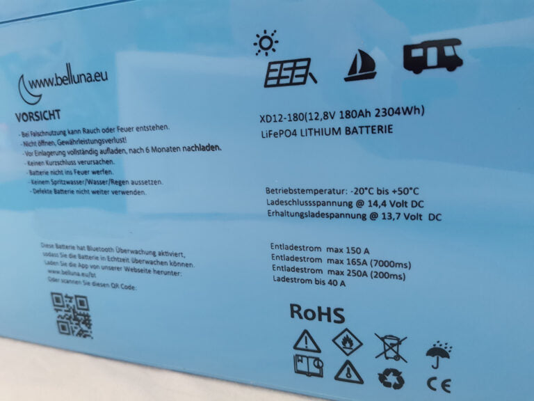 Batteria Litio 12V 180 Ah