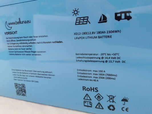 Batteria Litio 12V 180 Ah