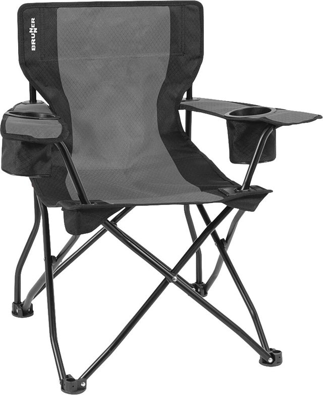 Sedia pieghevole BRUNNER ACTION ARMCHAIR EQUIFRAME, nero/grigio, C20