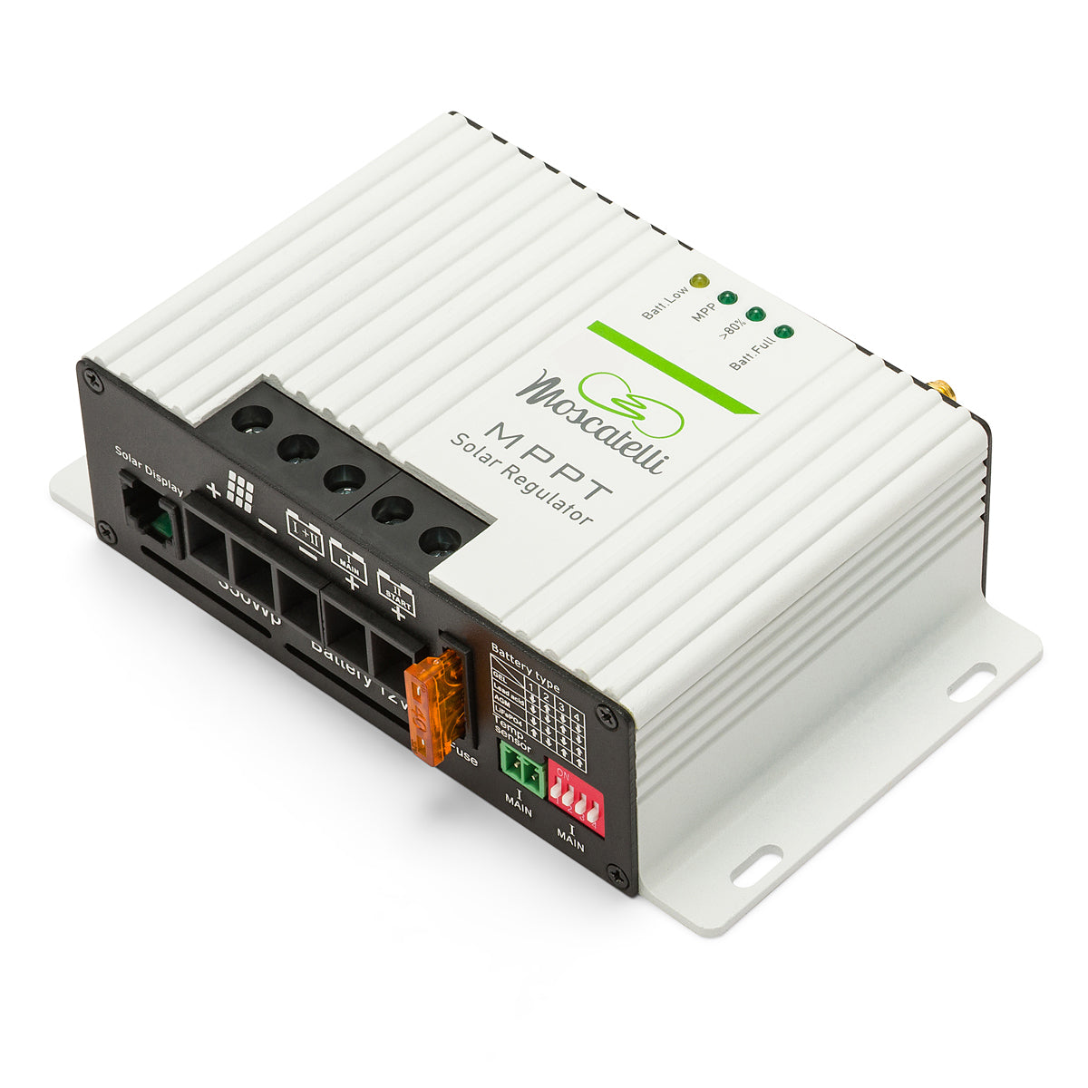 Regolatore MPPT 25 A DUO – fusibile esterno – Bluetooth integrato - Bianco
