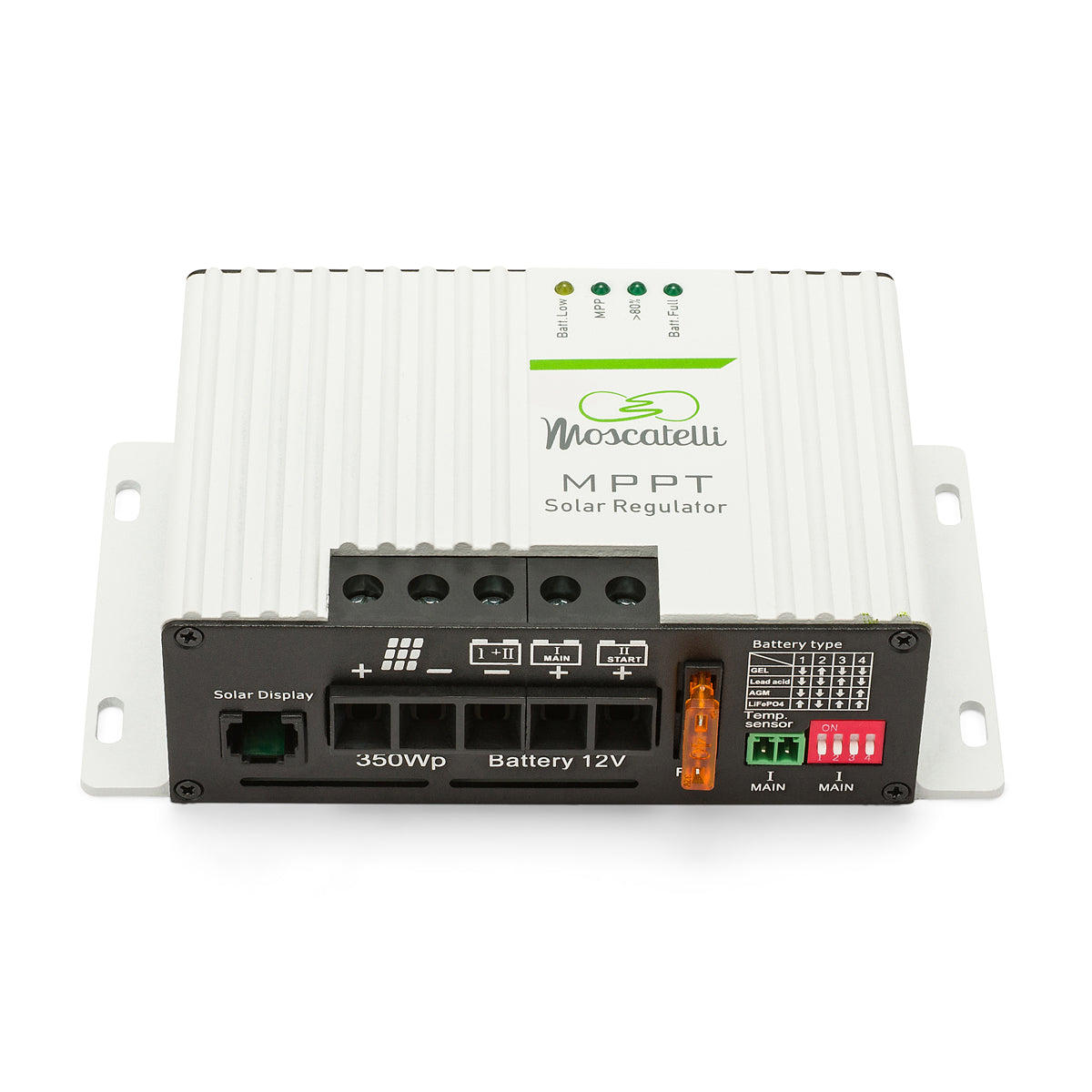 Regolatore MPPT 25 A DUO – fusibile esterno – Bluetooth integrato - Bianco