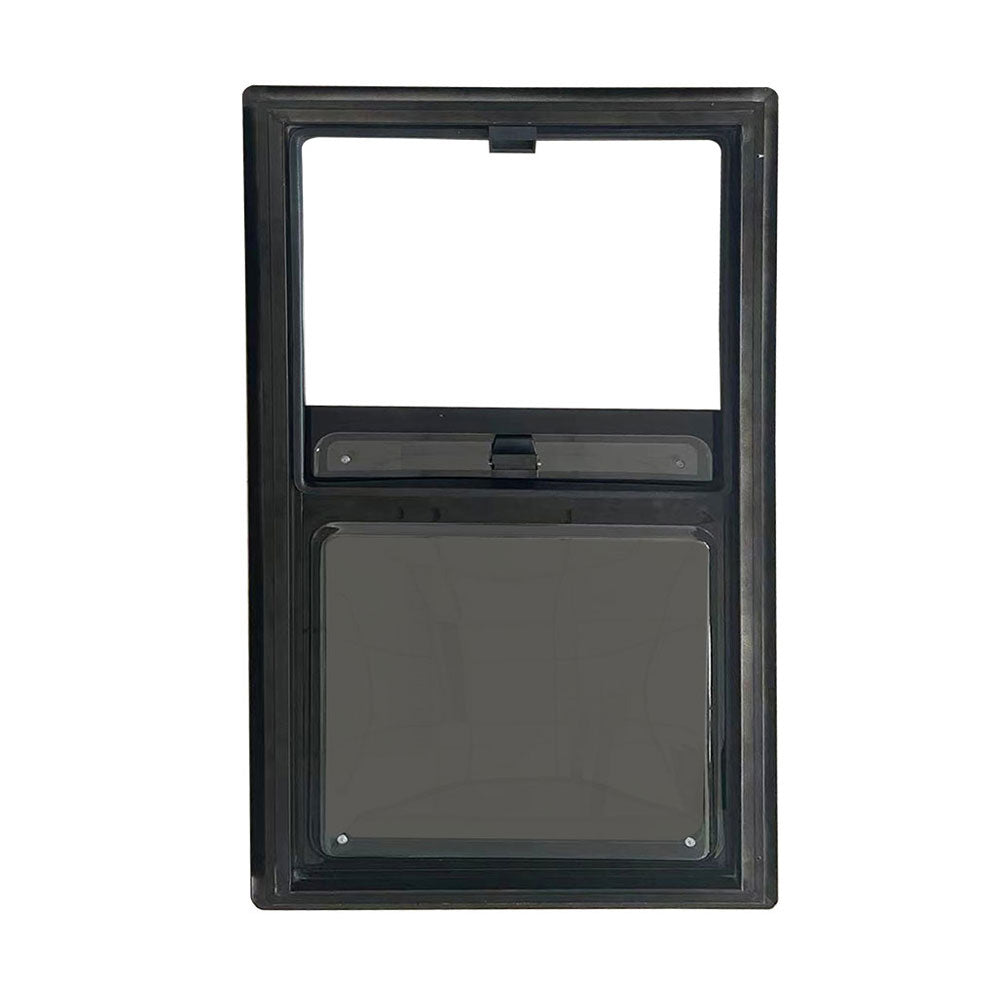 Finestra scorrevole oscurata 700x400 (doppia parete, complanare, 3 telai)