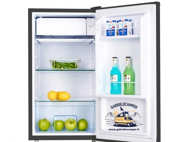 Frigorifero a compressore 12/24v 81 Litri NERO con ghiacciaia interna (45Lx81Hx45P)