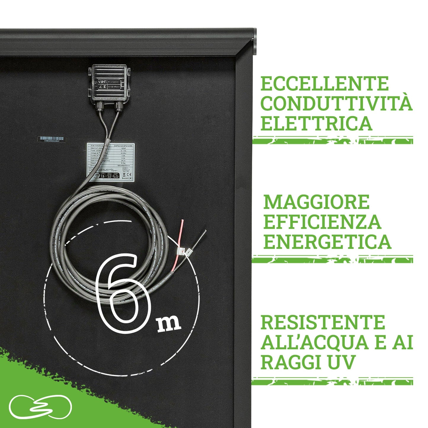 PANNELLO SOLARE CAMPER 120W BLACK BOOST