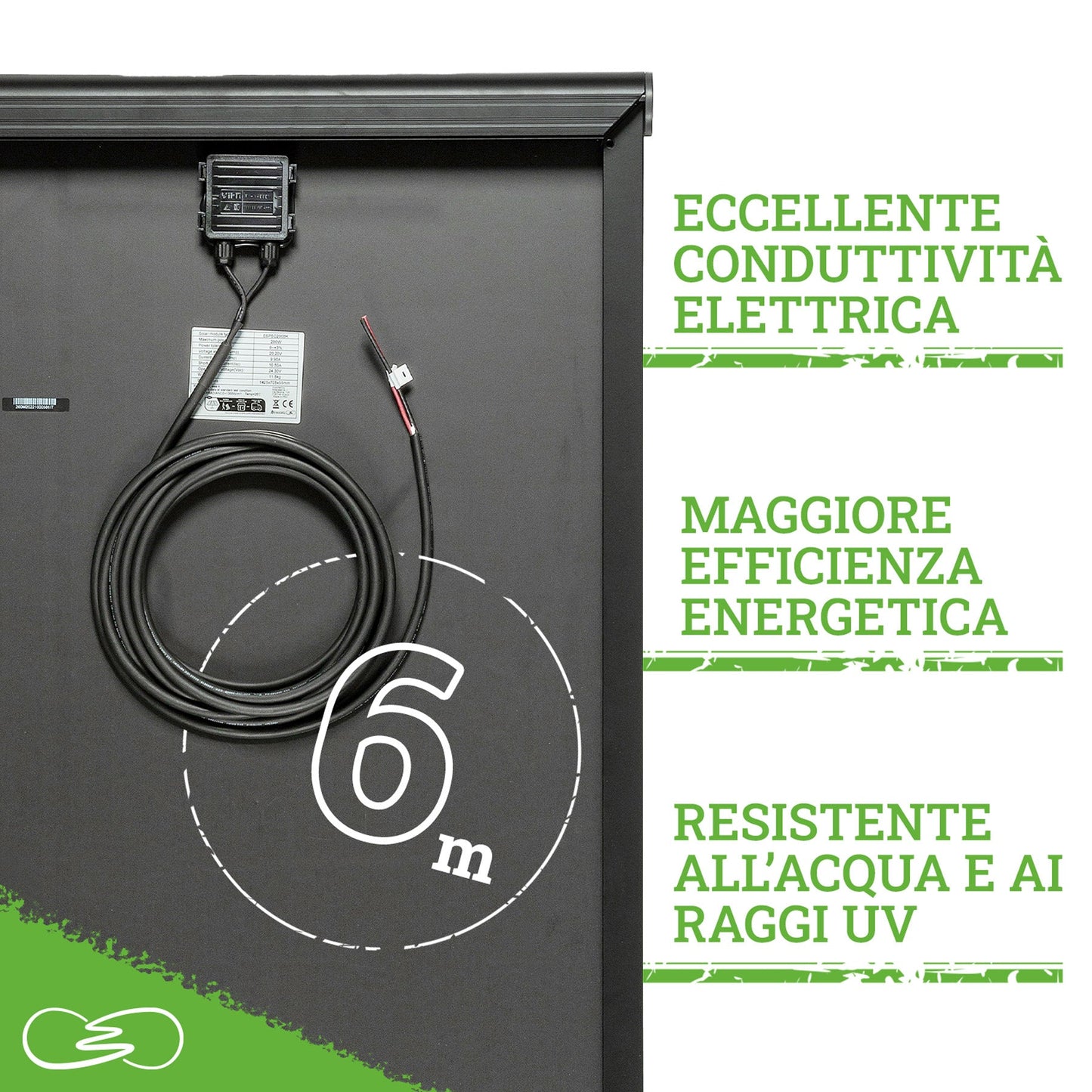 PANNELLO SOLARE CAMPER 200W BLACK BOOST