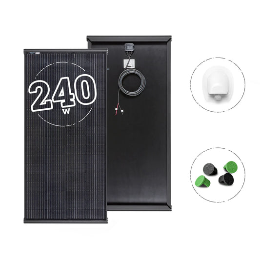 PANNELLO SOLARE CAMPER 240W BLACK BOOST